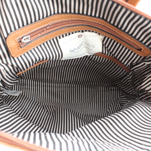 SevenDays Lifestyle & Dreams Brown Vegan Leather Backpack - Picture 8 of 11